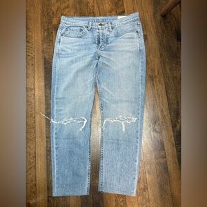 rag & bone Men's Light Blue Straight Jeans